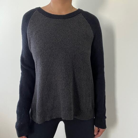 Madewell Province Cross-Back Pullover Sweater in Colorblock Size S - Picture 8 of 14